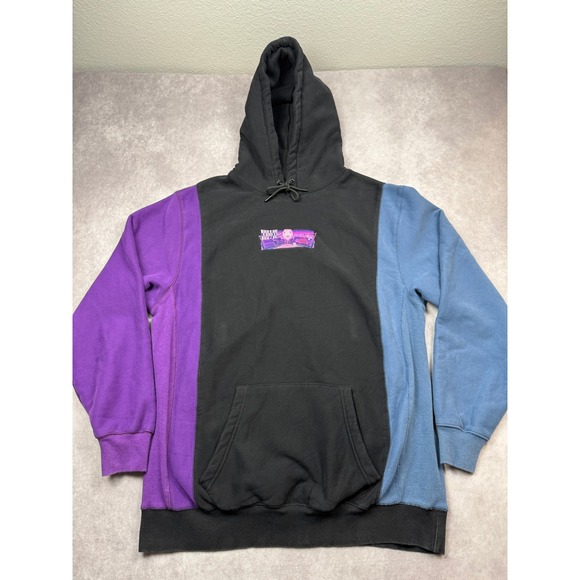 Apari X Trash Taste Colorblock Hoodie Men 2XL Anime Streetwear Merch Embroidered